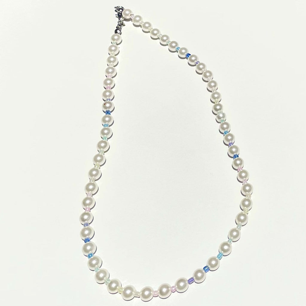 Kaleidoscope Glass Pearl Necklace